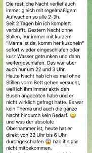 Schlafschätze Onlinekurse Schlafen ohne Milch Feedback