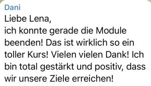 Schlafschätze Onlinekurse Schlafen ohne Milch Feedback